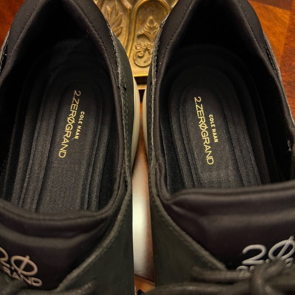 NWOB Men's Cole Haan 2.Zerogrand Laser Wingtip Oxford Shoes Black Size 13 - Picture 6 of 7